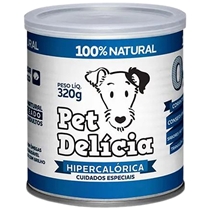 Ração Úmida Pet Delícia Cães Receita Hipercalórica 320g (MP)