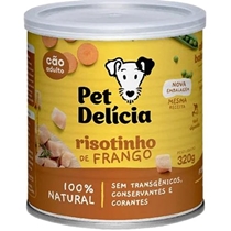 Ração Úmida Pet Delícia Cães Risotinho De Frango 320g (MP)