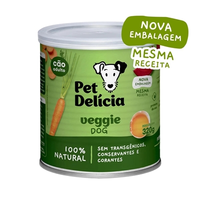 Ração Úmida Pet Delícia Cães Veggie 320g (MP)