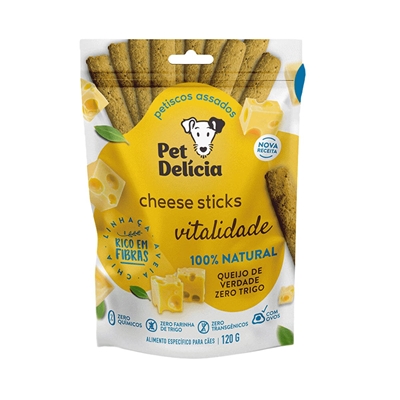 Snack Pet Delícia Cheese Sticks 120g (MP)