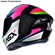 Capacete Asx Draken Striker Brilho Amarelo e Rosa 58 (MP)