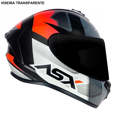 Capacete Asx Draken Striker Fosco Grafite 64 (MP)