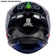 Capacete Asx Draken Bull Cyber Brilho Preto E Azul 60 (MP)