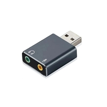 Adaptador USB Argom Para P2 Fone+mic Arg-Cb-0067 Preto (MP)