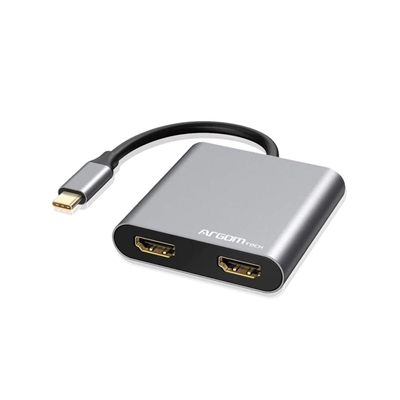 Adaptador USB-C Argom Para 2HDMI-USB-C-USB 3.0 One Axxes (MP)