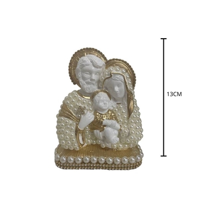 Busto Sagrada Família Santorini Pérolas 13cm Ba-SF13 (MP)