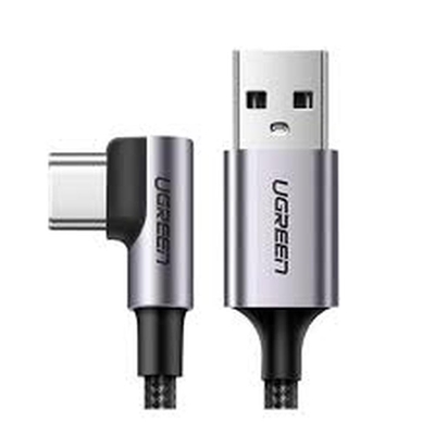 Cabo USB Ugreen Para USB-C 90° 2.0m Nylon Us284 Preto (MP)