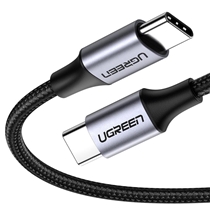 Cabo USB-C Para USB-C Ugreen 2.0m Nylon Us261 Preto (MP)