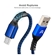 Cabo USB Argom Para MicroUSB 1.8m Dura Form Nylon Arg-Cb-0021bl Azul (MP)