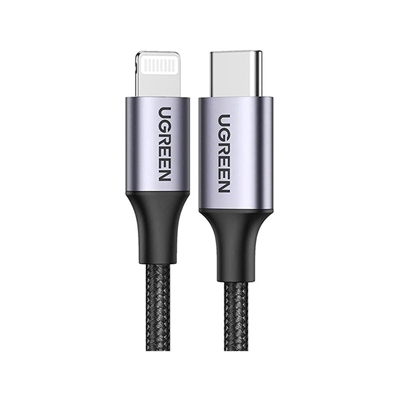 Cabo USB-C Ugreen Para Lightning 2.0m Nylon Us304 Preto (MP)