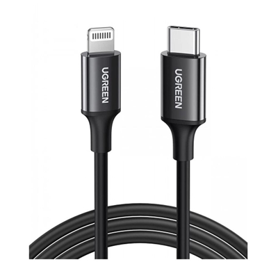 Cabo De Carregamento USB-C Ugreen Para Lightning 2.0m Us171 Preto (MP)