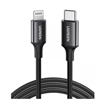 Cabo De Carregamento USB-C Ugreen Para Lightning 2.0m Us171 Preto (MP)