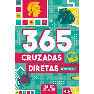 Livro 365 Cruzadas Diretas - Nível Médio (MP)