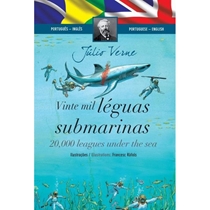 Livro Coleção Português Inglês - Vinte Mil Léguas Submarinas - Bilíngue (MP)