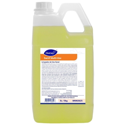 Detergente Líquido Diversey Sactif Multiuso BB BR002625 5L (MP)