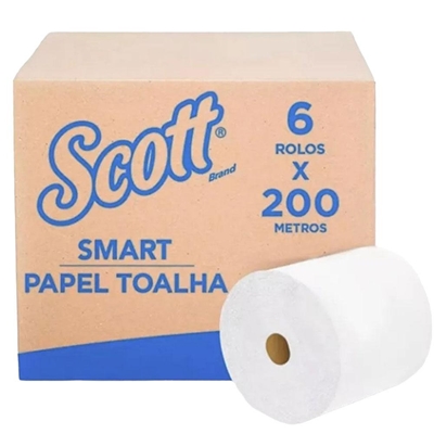 Papel Toalha Bobina Smart Caixa 6X200 Metros 30223464 (MP)