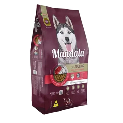 Ração Mandala Cão Adulto Carne E Arroz 10,1Kg (MP)