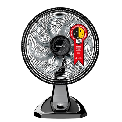 Ventilador de Mesa e Parede 50cm Baumon 2 Em 1 127V Preto FW010595