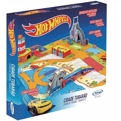 Livro Playset - Cidade Hot Wheels - Tubarão (MP)