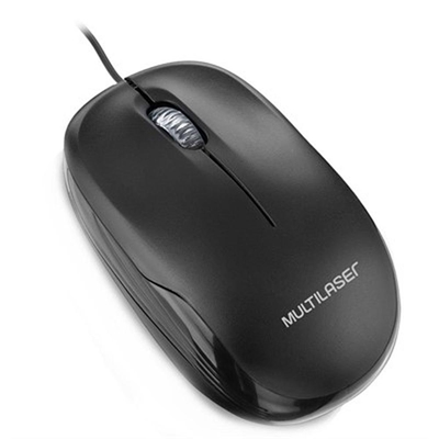 Mouse Multilaser USB Preto MO255 (MP)