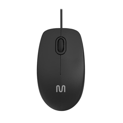 Mouse Multilaser USB Silent 1200dpi MF400 Preto (MP)