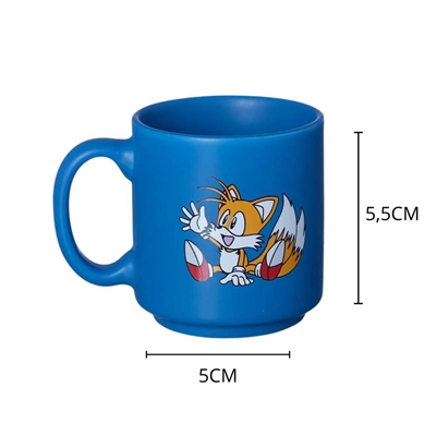 Caneca Zonacriativa Sonic Tails 100ml (MP)