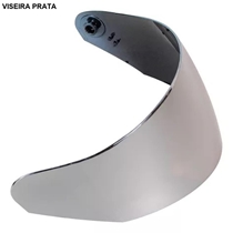 Viseira TEXX Espelhada Wing Prata (MP)