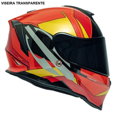 Capacete Mormaii M1 Red Tech Brilho 61 (MP)