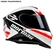 Capacete Mormaii M1 Streak Branco E Vermelho 60 (MP)