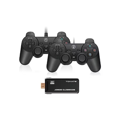 Video Game Portátil Tomate Com 3000 Jogos Retro Arcade Entrada HDMI Com 2 Controles MAY-008 (MP)