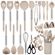 Conjunto 28 Peças Utensílios de Cozinha Ncue Silicone Bege (BI)