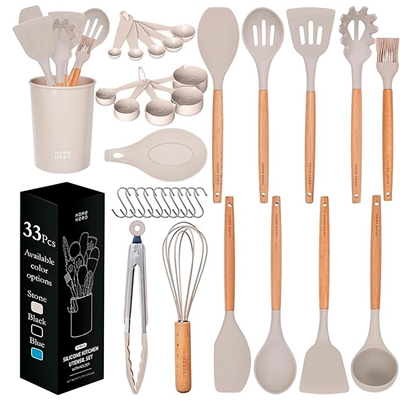 Conjunto 33 Peças Utensílios Home Hero Caqui (BI)