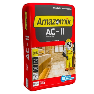 Argamassa Amazomix Colante Externo E Interno 15Kg Ac-Ii (MP)