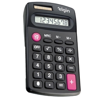 Calculadora De Bolso Elgin Com 8 Dígitos E Célula Solar-Caixa CB-1483 (MP)