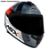 Capacete ASX Draken Striker Fosco Preto Grafite Vermelho 60 (MP)