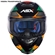 Capacete ASX Eagle Fast Brilho Preto Verde Grafite 58 (MP)