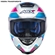 Capacete ASX Eagle Fast Brilho Branco Rosa Azul 58 (MP)