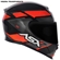 Capacete ASX Eagle Fast Brilho Preto Vermelho Grafite 60 (MP)