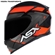 Capacete ASX Eagle Fast Brilho Preto Vermelho Grafite 60 (MP)