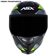 Capacete ASX Eagle Fast Fosco Preto Amarelo Cinza 60 (MP)