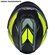 Capacete ASX Eagle Fast Fosco Preto Amarelo Cinza 60 (MP)