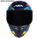 Capacete ASX Eagle Fast Fosco Azul Vermelho Azul 58 (MP)