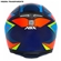 Capacete ASX Eagle Fast Fosco Azul Vermelho Azul 58 (MP)