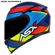 Capacete ASX Eagle Fast Fosco Azul Vermelho Azul 60 (MP)