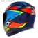 Capacete ASX Eagle Fast Fosco Azul Vermelho Azul 60 (MP)