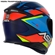 Capacete ASX Eagle Fast Fosco Azul Vermelho Azul 60 (MP)