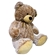 Pelúcia Fizzy Urso Sentado Com Laço Marrom E Branco 75cm F1649 (MP)