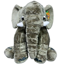 Pelúcia Fizzy Elefante Sentado 50cm Cinza FE7042 (MP)