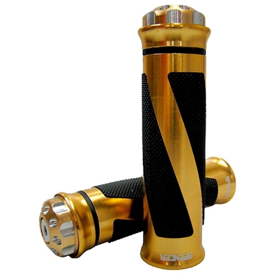 Manopla Spencer Para Moto Esportiva Espiral Dourado Claro (MP)