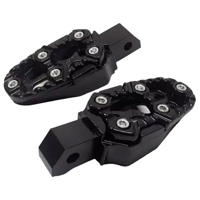 Pedaleira KGA Esportiva Para Moto Titan/Fan 125/150 Malta 561 Preto (MP)